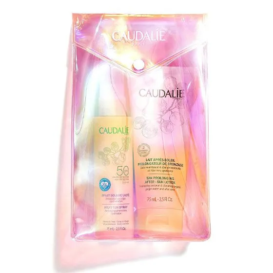 Caudalie Summer Bag With Milky Sun Spray SPF50 75ml + After Sun Tanning Milk 75ml