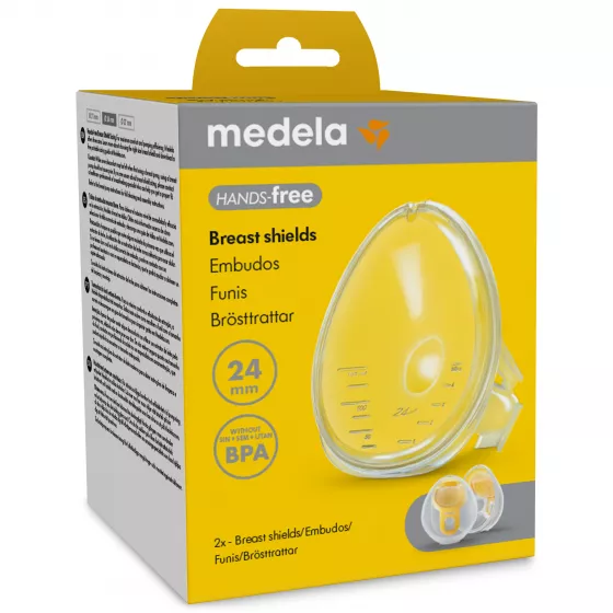 Medela Hands-Free Breast Shields 24mm x2