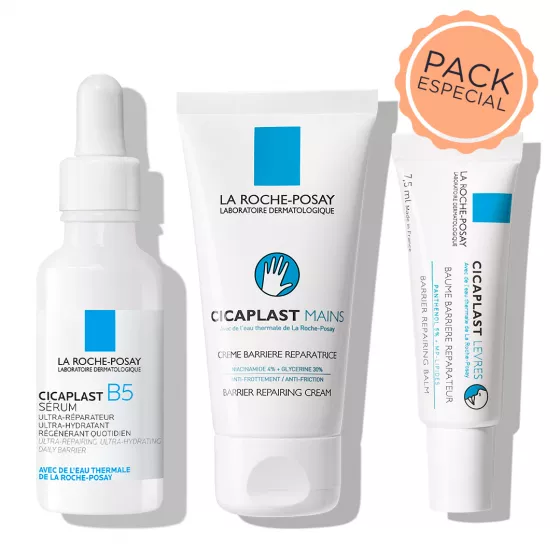 La Roche-Posay Cicaplast Routine - Serum 30ml + Hand Cream 50ml + Lip Balm 7.5ml