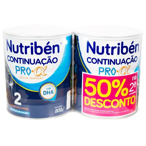 Nutribén Pro-Alfa Continuation Transition Milk 800g x2 + Discount