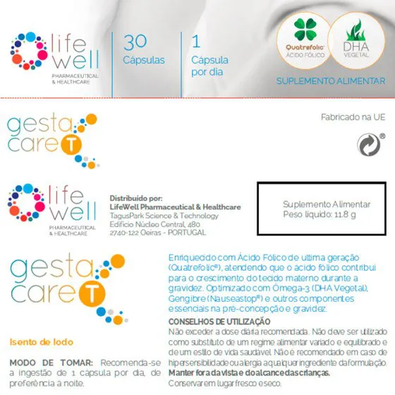 Gestacare T x30 Capsules