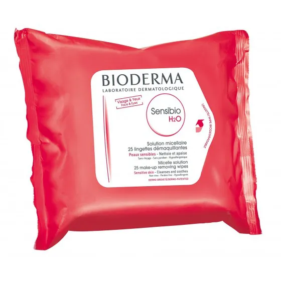 Bioderma Sensibio H2O Makeup Remover Wipes x25