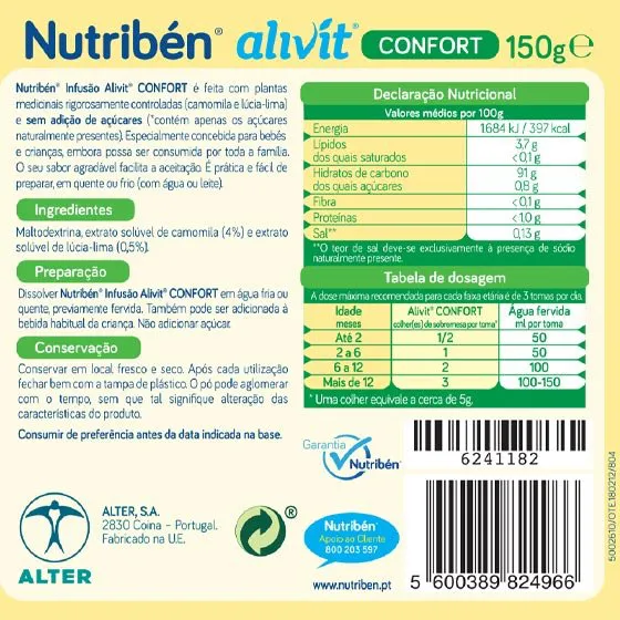 Nutribén Alivit Confort 150g