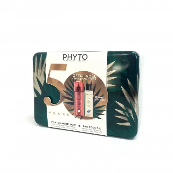 Phyto Phytolaque Soie Natural Hairspray 100ml with free gift of Phytojoba Shampoo 100ml for Christmas