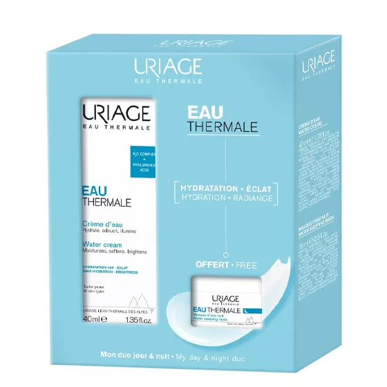 Uriage Eau Thermal Cream Light Water 40ml + Mask Water 15ml