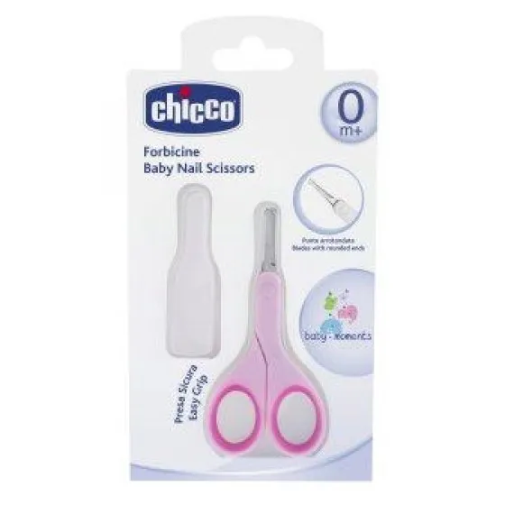 Chicco Pink Nail Scissors
