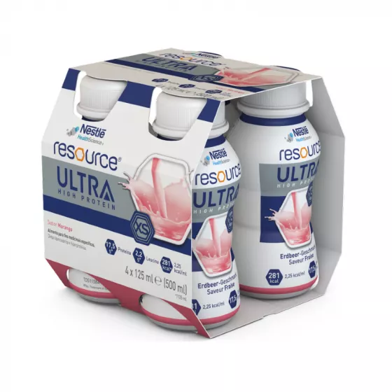 Nestlé Resource Ultra Strawberry Oral Solution 4x125ml