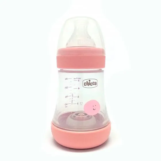 Chicco Feeding Bottle Perfect5 Pink 150ml Slow Silicone