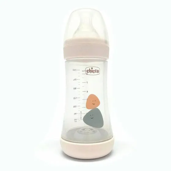 Chicco Feeding Bottle Perfect5 White 240ml Medium Silicone