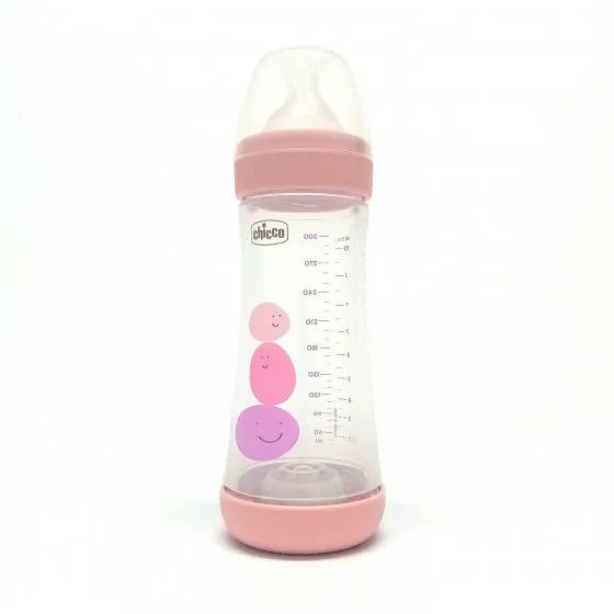 Chicco Perfect5 Feeding Bottle 300ml Fast Silicone