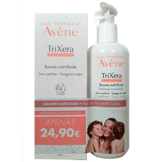 Avène Trixera Nutrition Balm 400ml + Nutri-Fluid Balm 200ml With Special Price From 24,90