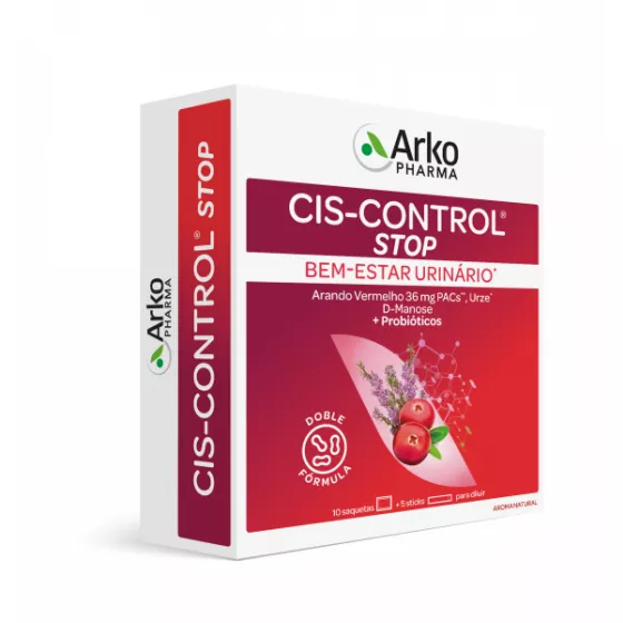 Arkopharma Cis-Control Stop Sachet Vegetable Actives 10 x4g + Stick Milk Ferment 5 x1.5g