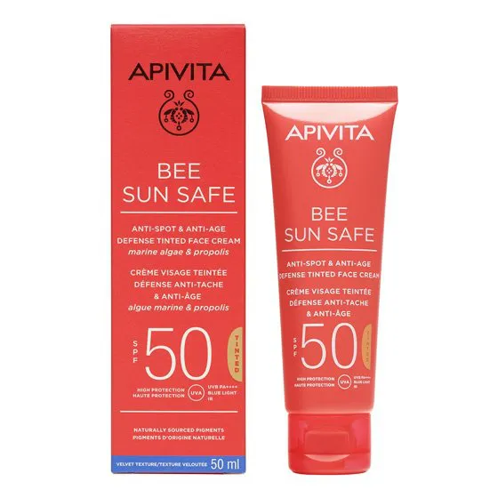 Apivita Bee Sun Safe Anti-Aging Cream SPF50 With Color 50ml
