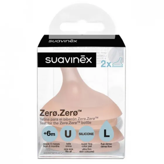 Suavinex Sx Pro Physiological Silicone Teat S 0M+ x2