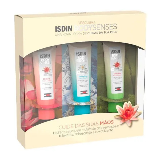 Isdin Bodysenses Relaxing Hand Cream 30ml + Refreshing Hand Cream 30ml + Revitalizing Hand Cream 30ml