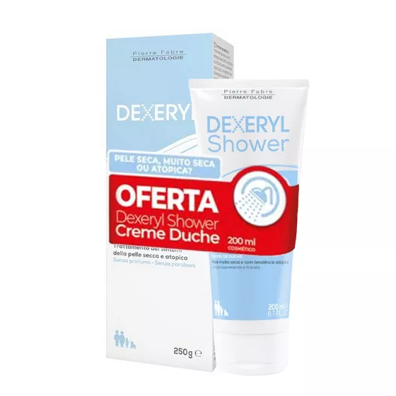 Dexeryl Emollient Cream 250g With Shower Cream 200ml Offered