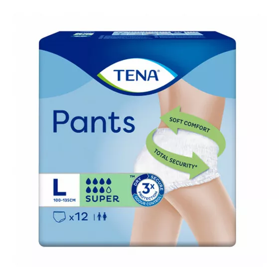 Tena Pants Briefs Super L 100/135 cm x12