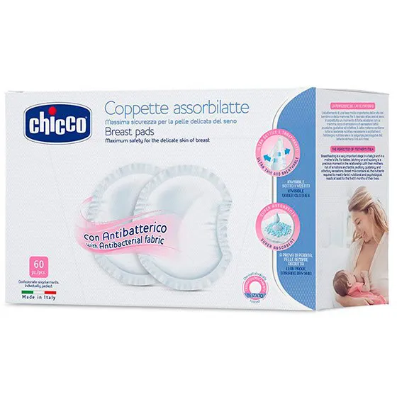 Chicco Antibacterial Protective absorbent Disks x60
