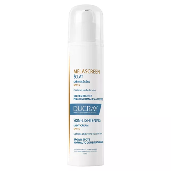 DUCRAY Melascreen Éclat Light Cream SPF15 for skin with hyperpigmentation. 40 ml pack