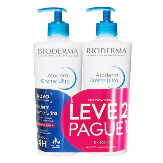 Bioderma Atoderm Cream 500ml x2 + Discount