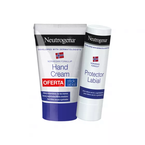 Neutrogena Concentrated Hand Cream 50ml + Lip Stick 4.8g