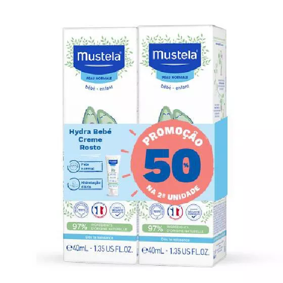 MUSTELA DRINKS DUO HYDRA FACE 40 Ml + DISCOUNT 50% ON PACKAGING