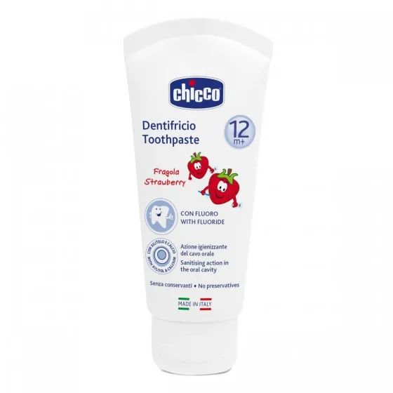 Chicco Toothpaste Strawberry 12M+