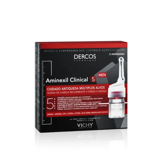 Dercos Aminexil Clinical 5 - Men 12 Ampoules