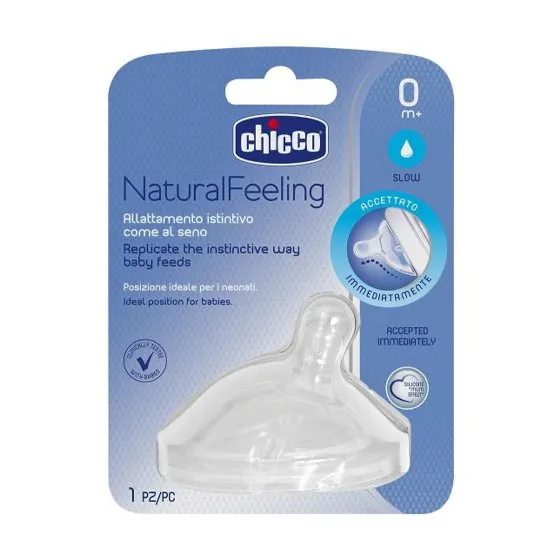 Chicco Silicone Teat NaturalFeeling 0M+