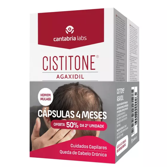 CISTITONE AGAXIDIL DUO CAPSULAS 4 MONTHS 2 X 60 UNIT (S) WITH 50% OFF ON THE 2nd PACKAGE