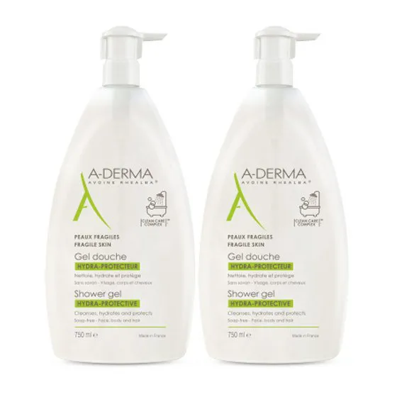 A-Derma Duo Hydra-Protective Bath Gel 2 x750ml With Special Price