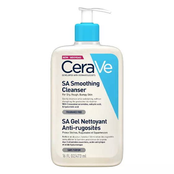 CeraVe SA Smoothing Cleanser Anti-Rough Cleansing Gel 473ml