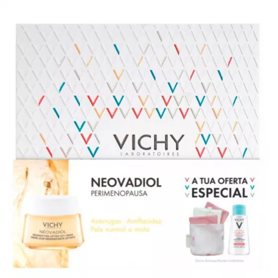Vichy Xmas'21 Neovadiol Peri-Menopause Day Cream Normal To Mixed Skin 50ml With Micellar Water Offer Sensitive Skin 100ml