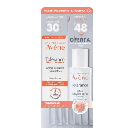 AVENE TOLERANCE CONTROL SOOTHING REPAIRING CREAM 40ML WITH OFFER OF GELLED CLEANING LOCA 100ml