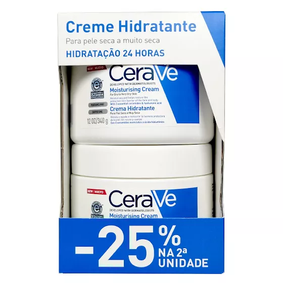 CeraVe Duo Daily Moisturizing Cream 2 x 340g