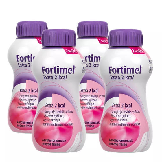 Fortimel Extra 2kcal Strawberry Oral Solution 200ml x4