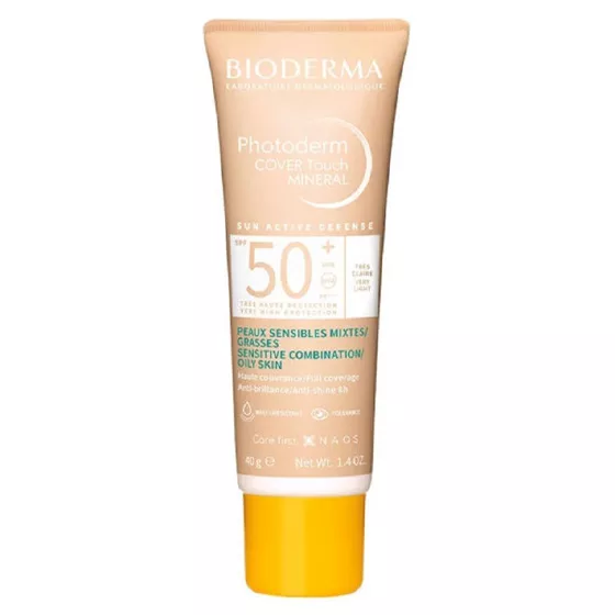 Bioderma Photoderm Cover Touch Very Light Mineral Sunscreen SPF50+ 40g