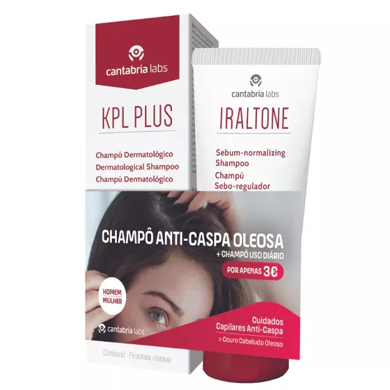 KPL Plus Pack Dermatological Anti-Dandruff Shampoo 200ml + Iraltone Shampoo 200ml