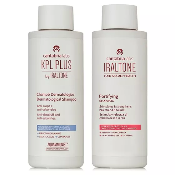 KPL Plus Anti-Dandruff Dermatological Shampoo 200ml + Iraltone Fortifying Shampoo 200ml