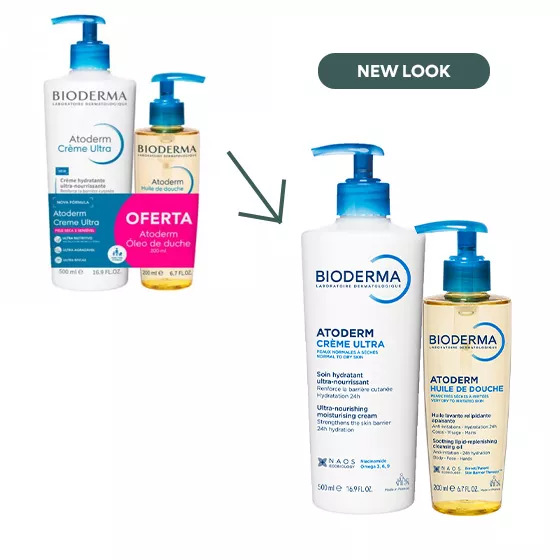 Bioderma Atoderm Creme Ultra 500ml + Atoderm Óleo De Duche 200ml