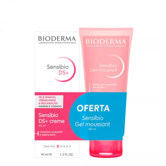 Bioderma Sensibio DS+ Cream 40ml With Offer Of Sensibio Gel Moussant 100ml