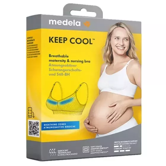 Medela Keep Cool Breastfeeding Bra White L