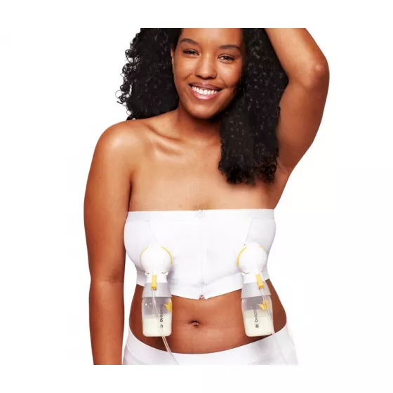 Medela Hands-Free Extraction Top, White, Size XL