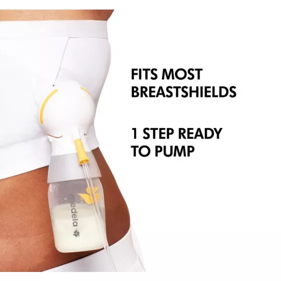 Medela Hands-Free Extraction Top, White, Size XL