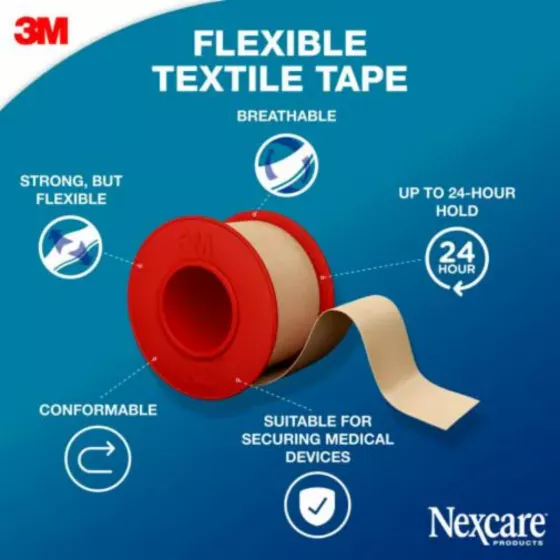 NexCare Flexible Textile Tape Tan Color 4,2x25mm