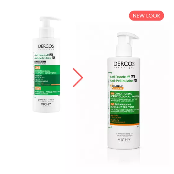 Dercos Anti-Dandruff DS 2 in 1 | Shampoo and Conditioner | 390ml