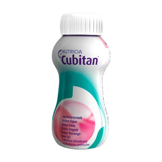 Cubitan Solution Strawberry Bottle 200ml x4
