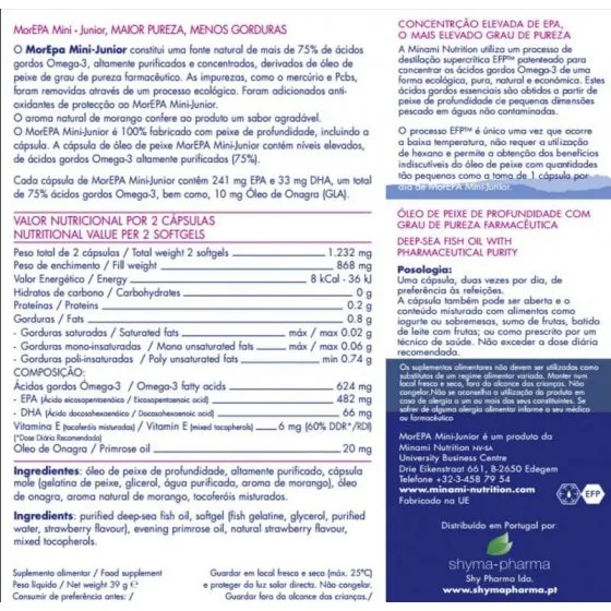 Minami Nutrition Morepa Mini Junior 60 Capsules