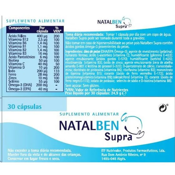 Comprar Natalben Supra 30 capsulas al mejor precio
