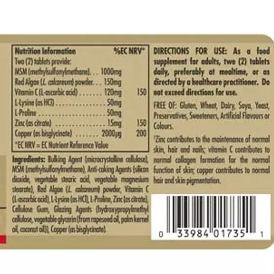 Solgar Skin Nails and Hair Formula x60 Tablets